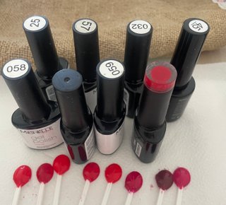 Esmaltes Semipermanentes Michelle (Rojo/Rosa)