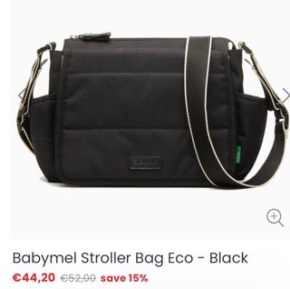 Bolso organizador  Babymel Stroller Bag Eco- black