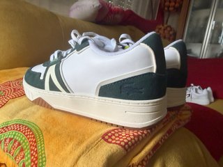 Zapatillas Lacoste T.42.5 Blancas y Verdes