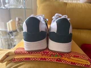 Zapatillas Lacoste T.42.5 Blancas y Verdes