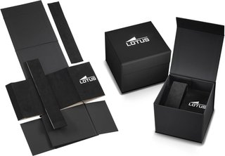 - Lotus reloj hombre acero cuarzo negro