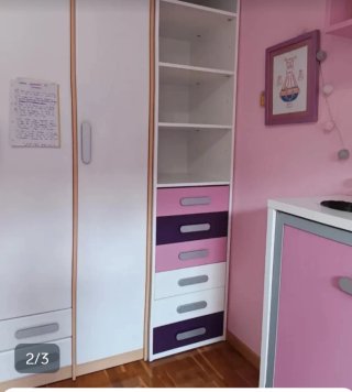 Habitación con 1 cama abatible