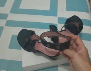 Sandalias cuña Dorotea negras