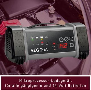 AEG cargador batería microprocesador 9 niveles