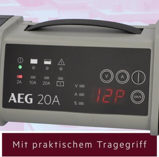 AEG cargador batería microprocesador 9 niveles