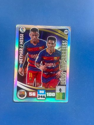Cromo Neymar y Messi Dúos Imparables 15/16
