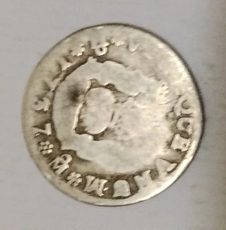 ESCASO 1/2 Real Columnario 1737 México Plata