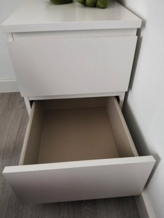 Mesilla IKEA Malm 2 cajones blanca