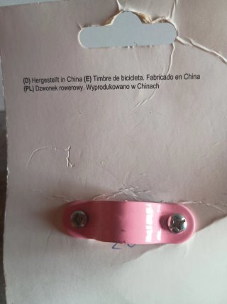 Timbre bici rosa flores y mariposas