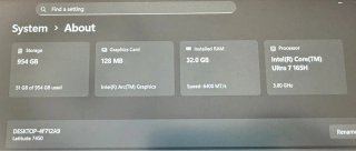 Dell Latitude 7450 32GB RAM 1TB SSD