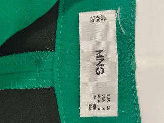 Pantalón Mango Verde Talla 36