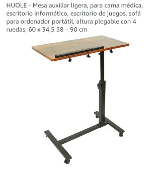 Mesa auxiliar HUOLE con ruedas