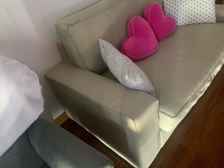 Sofá Cama gris 2 Plazas