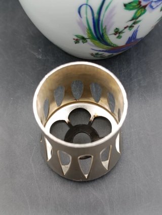 Lámpara Berger Limoges Porcelana y Metal