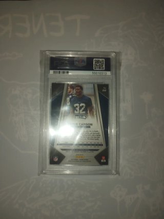 2017 Panini Prizm Chris Carson PSA 7