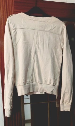 Cazadora tela beige mujer Talla M
