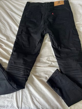 Pantalones cargo negros vaqueros moto armure