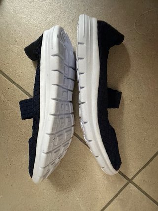 Scarpe donna blu e bianche