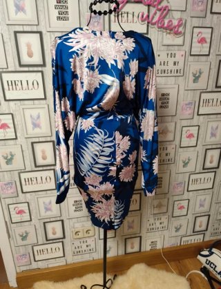 Vestido Guess Marciano Estampado Azul Talla xxs
