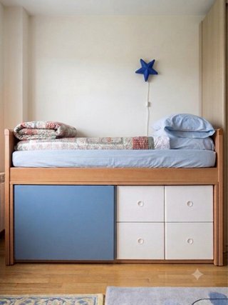 Cama juvenil con almacenaje y 4 cajones