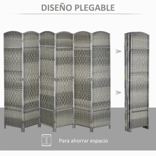 Biombo Separador de Ambientes 6 Paneles