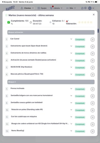 Entrenador personal online