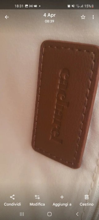 Borsa Cacharel paglia e pelle nuova