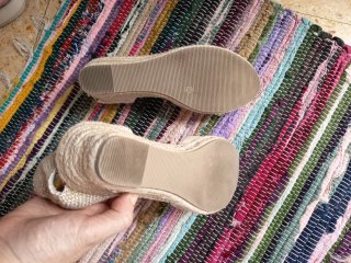 Alpargatas cuña beige