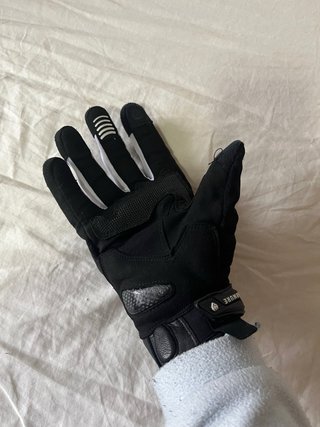 Guantes Moto Armure Negros y Blancos