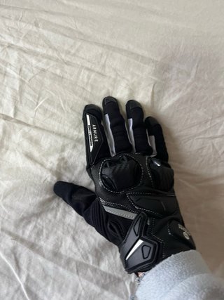 Guantes Moto Armure Negros y Blancos