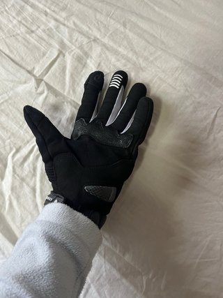 Guantes Moto Armure Negros y Blancos
