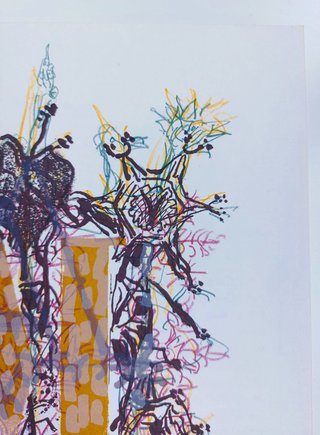Jean-Paul RIOPELLE- Litografía original DLM, 1982