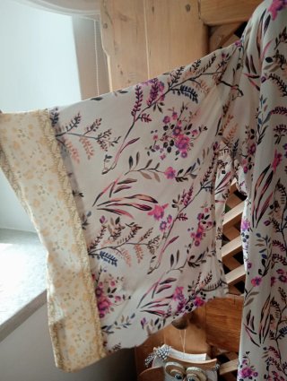 Vestaglia Kimono Cotone Floreale