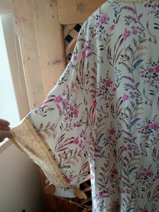Vestaglia Kimono Cotone Floreale