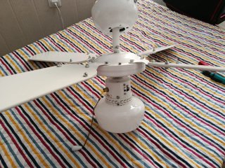 Lámpara Ventilador Techo Blanca