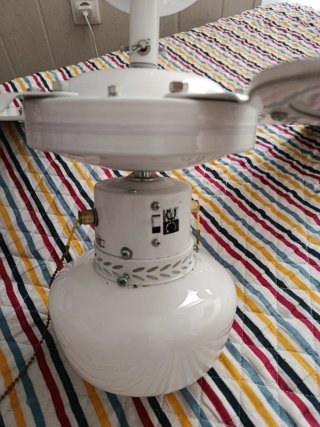 Lámpara Ventilador Techo Blanca