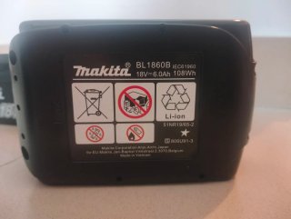 3 Baterias 18V 6Ah para Makita LXT Tipo BL1860B
