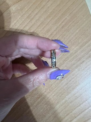 Anello dorato misura 6