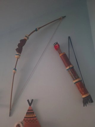 Arco e frecce decorazione nativa americana