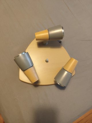 Lámpara de techo madera y metal