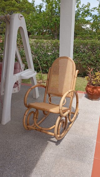 Conjunto de mimbre estilo natural