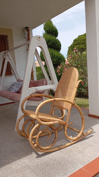 Conjunto de mimbre estilo natural