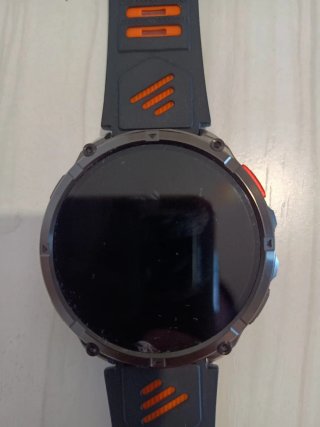 Reloj Inteligente Negro y Naranja