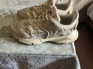 Zapatillas Lacoste Beige/Blanco Originales