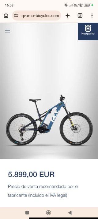 Bicicleta Eléctrica Husqvarna Mountain Cross MC5 .