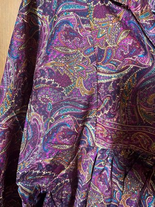 Vestido seda estampado paisley talla única By Maat
