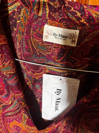 Vestido seda estampado paisley talla única By Maat