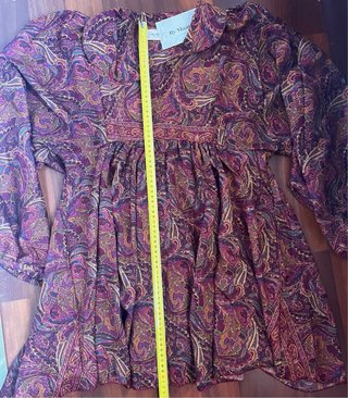 Vestido seda estampado paisley talla única By Maat