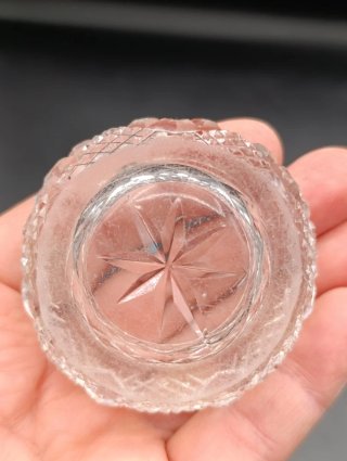 Salero y pimentero de cristal tallado