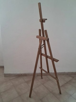 CABALLETE de MADERA. TRÍPODE FOTOS CARTEL LIENZOS